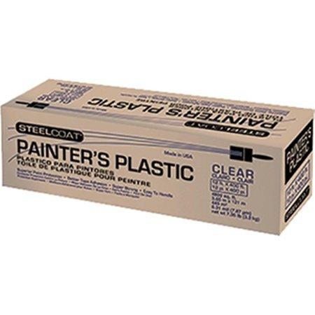 PETOSKEY PLASTICS P9941-07 12 x 400 ft., 0.31 Mil Steelcoat Painters Plastic PE327375